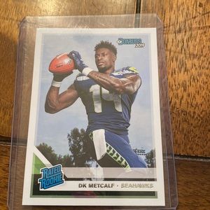 DK Metcalf 2019 panini-donruss rated rookie football card.